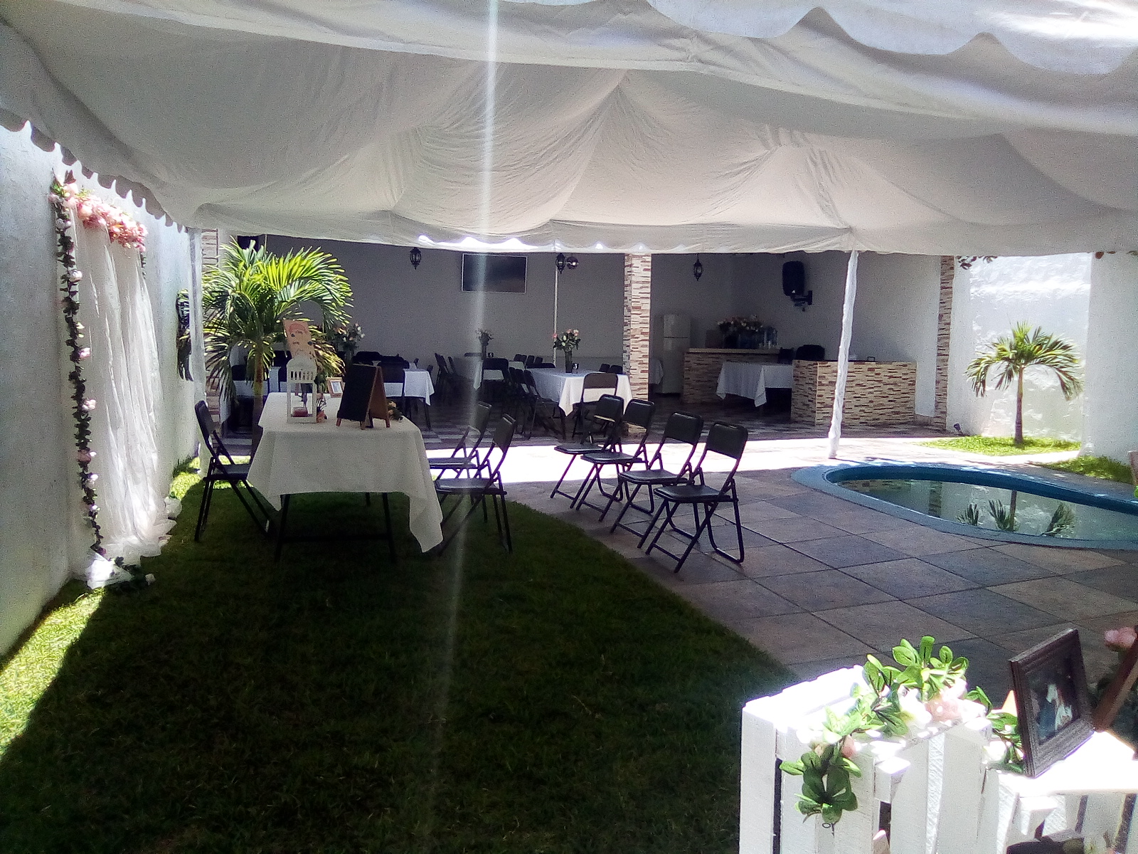 Terraza, salón para eventos 【 LA